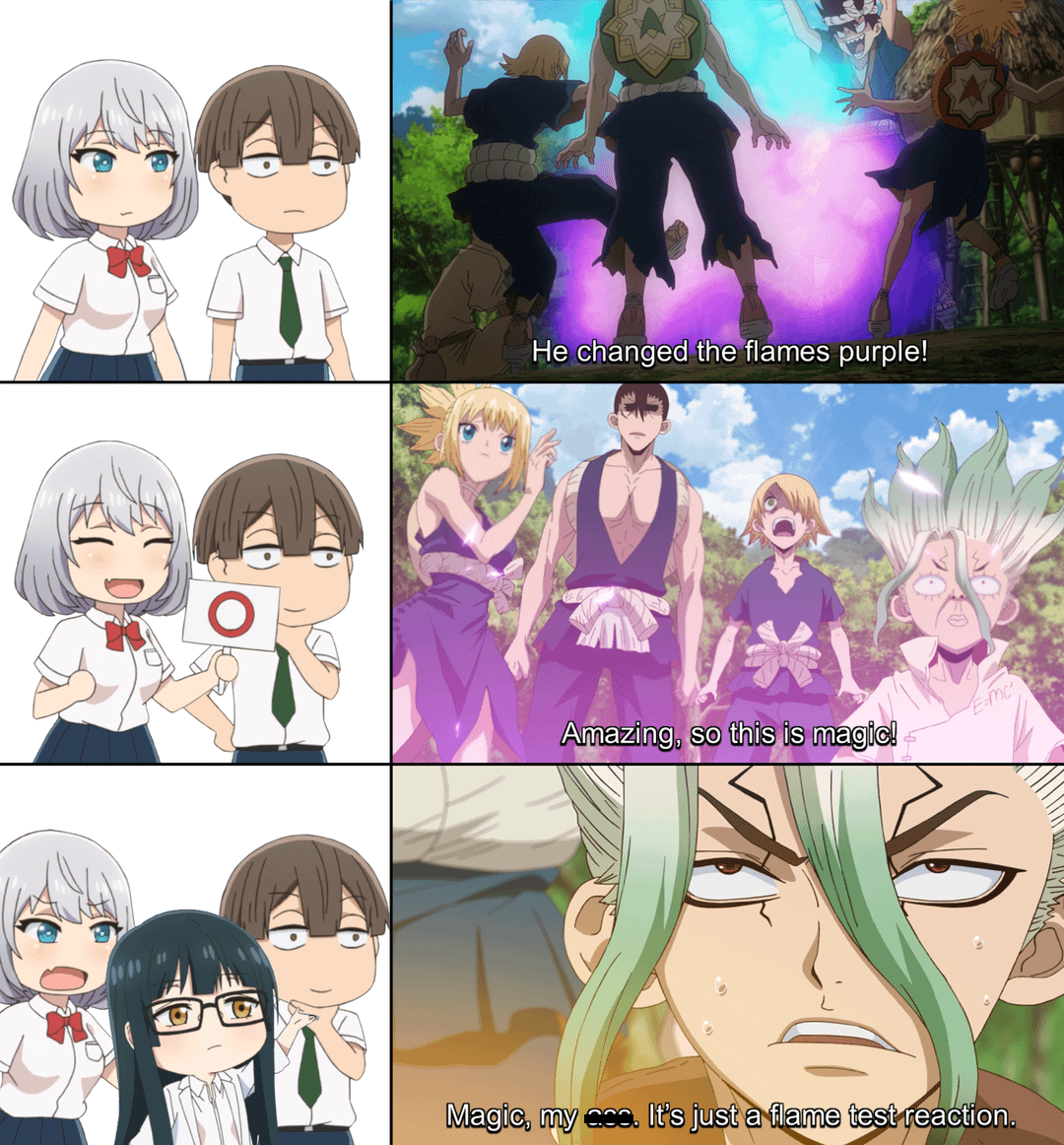 meme anime tentang sains
