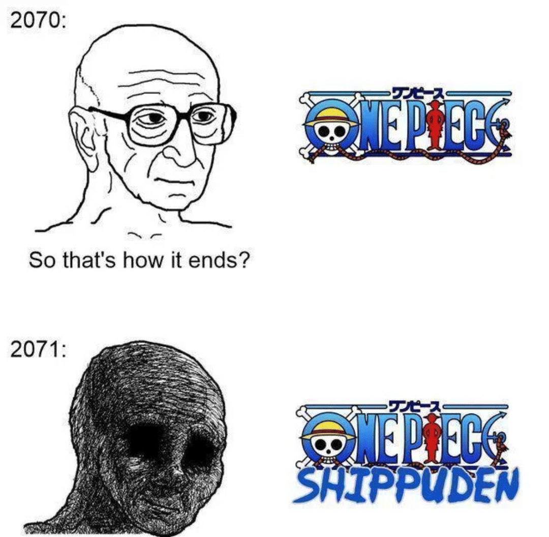 meme One Piece lanjut musim kedua