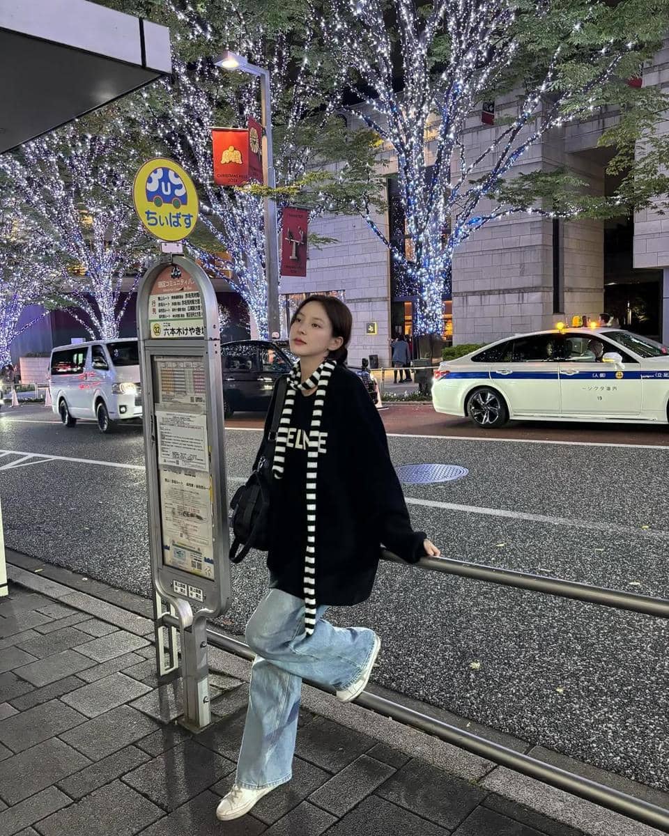 inspirasi style musim dingin ala Shin Soo Hyun