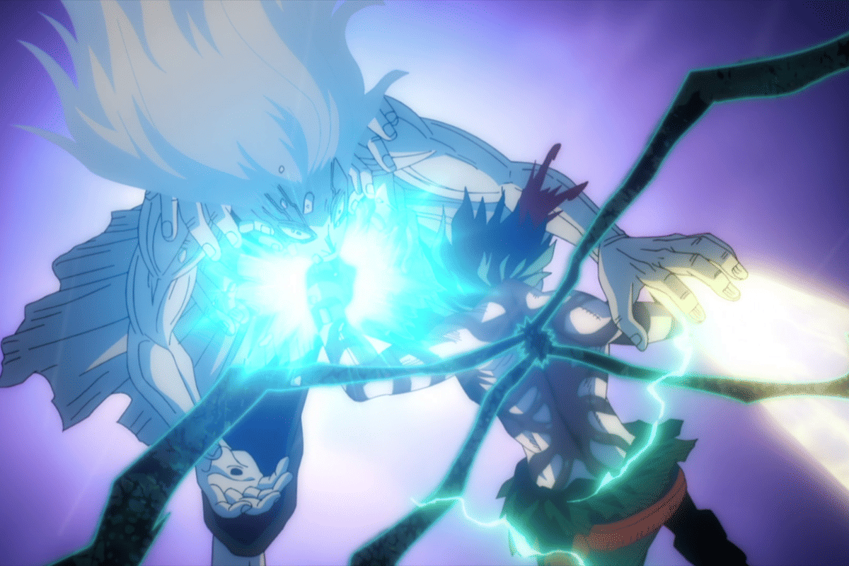 Deku mentrasfer One For All pada Shigaraki.