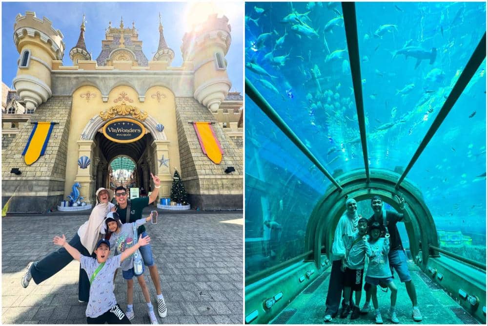Keluarga Nycta Gina jalan-jalan di VinWonders Phú Quốc.