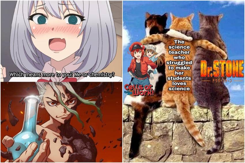 kolase meme anime tentang sains