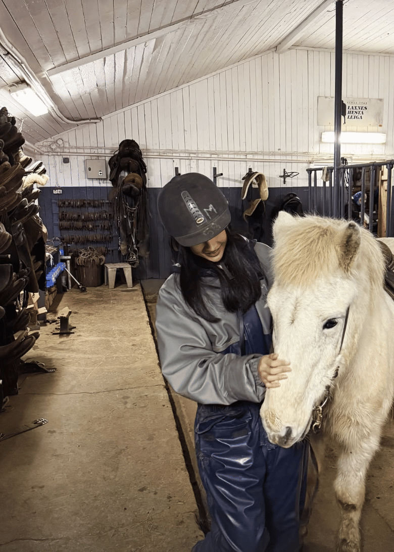 momen Anya Geraldine liburan ke Islandia