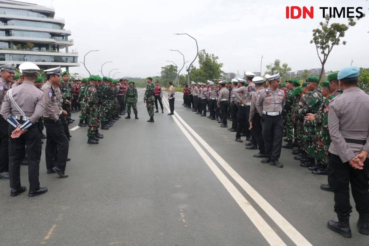 Puluhan anggota TNI dan Polri Disiapkan untuk pengamanan kunjungan RI 2 