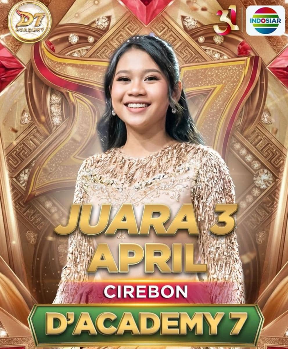April Juara 3 Dangdut Academy 7