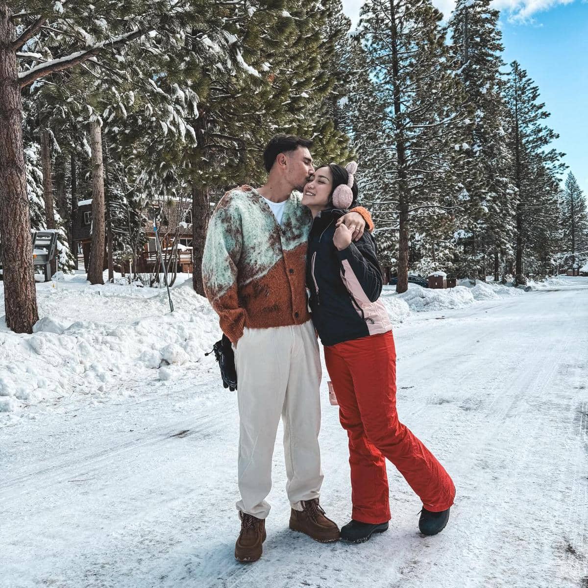 artis liburan di Amerika Serikat