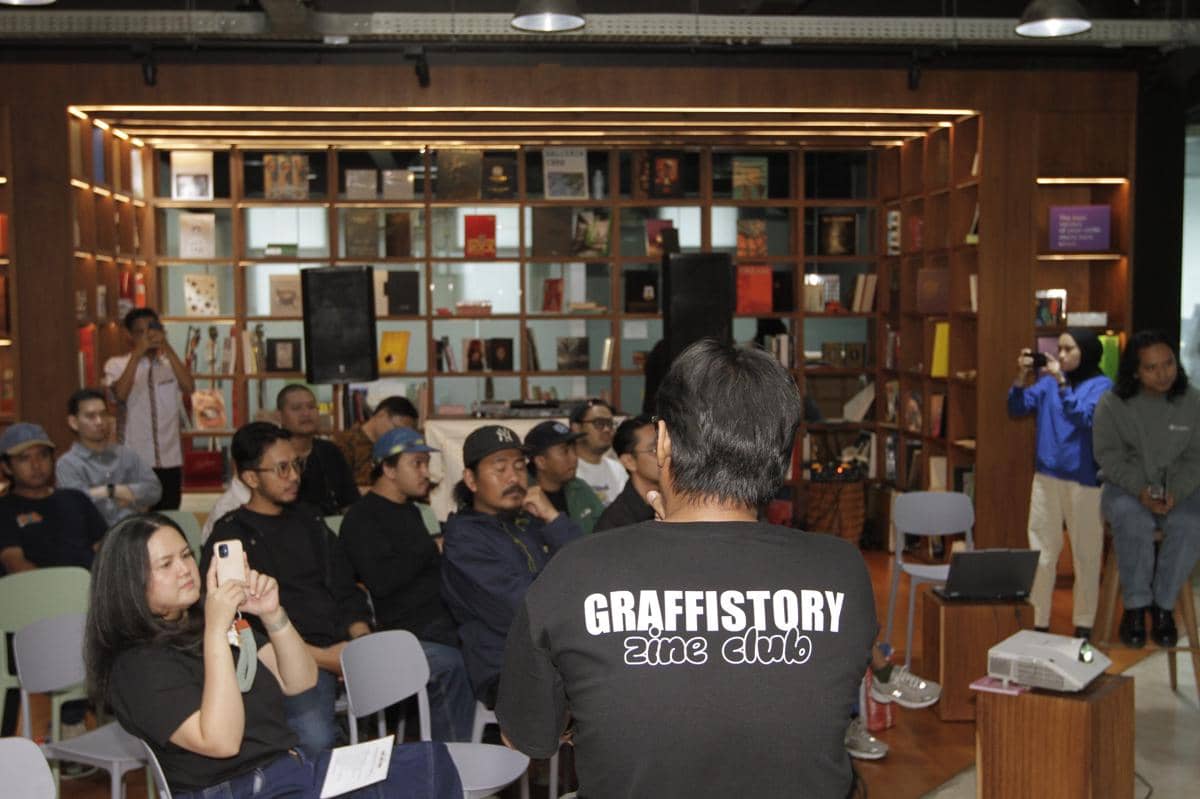 Graffistory saat acara zine and seend di Jakarta