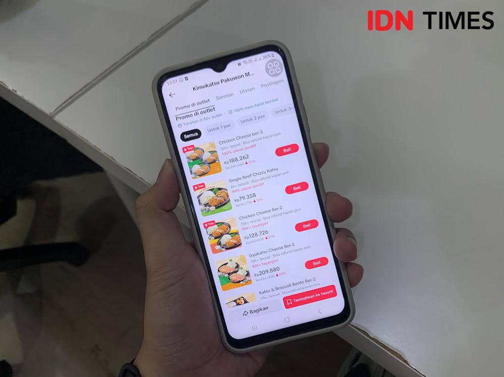 Potret promo makanan di TikTok 