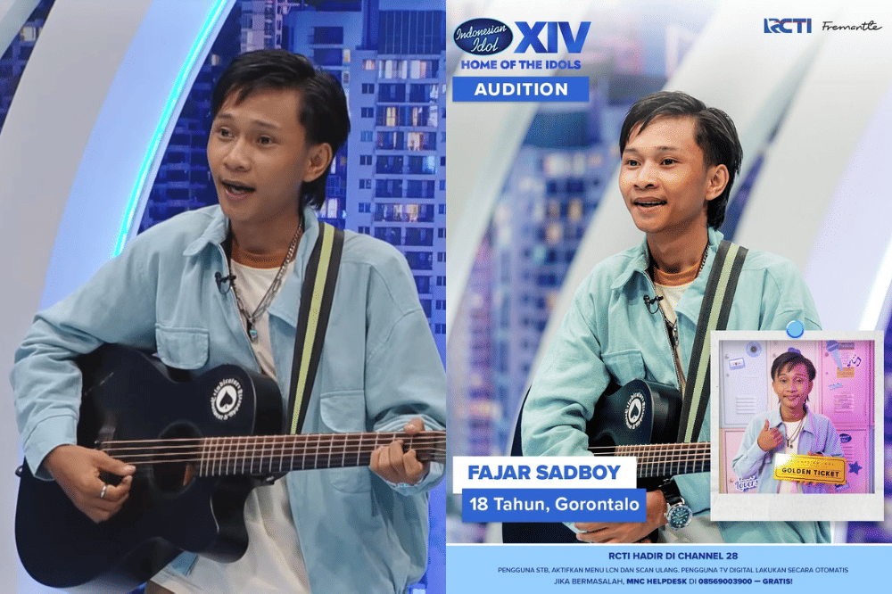 Potret Fajar Sadboy ikut audisi Indonesian Idol XIV