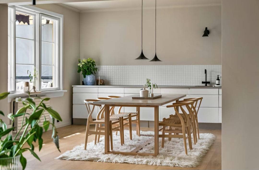 ilustrasi ruang makan ala kafe