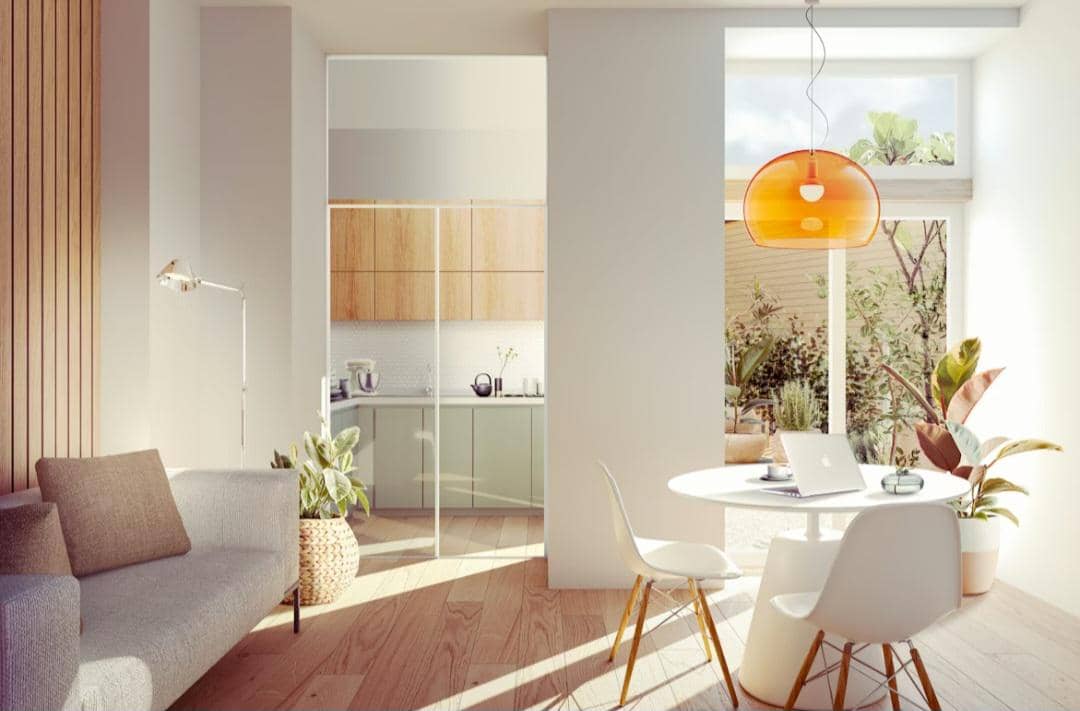 ilustrasi ruang makan ala kafe