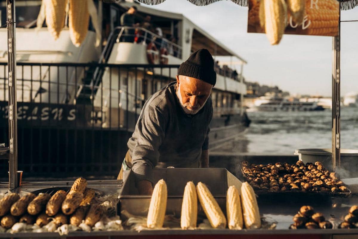 ilustrasi ukuran jagung bakar