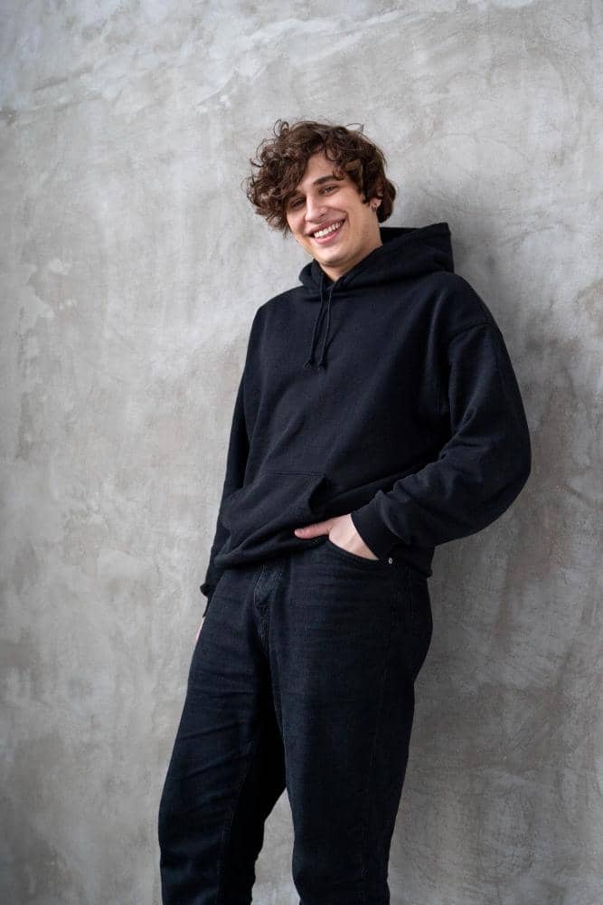 ilustrasi outfit outer cowok