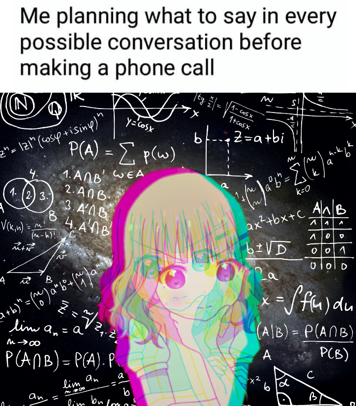 meme anime tentang overthinking