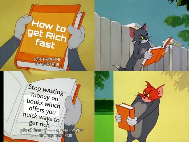 meme kartun tentang buku