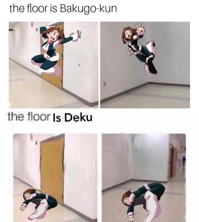 meme anime tentang gravitasi