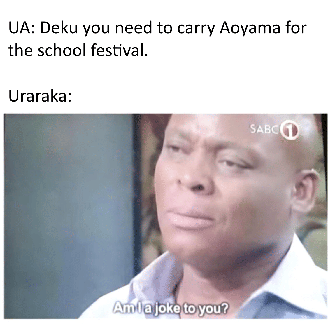 meme anime tentang gravitasi