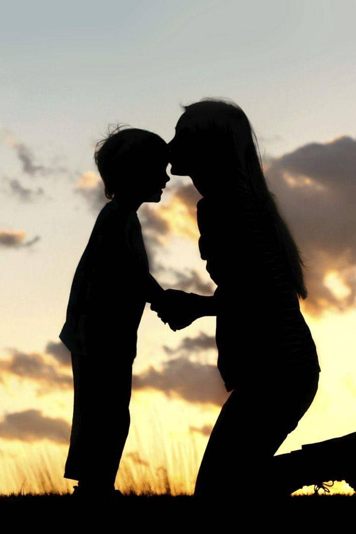 Ilustrasi ibu dan anak 