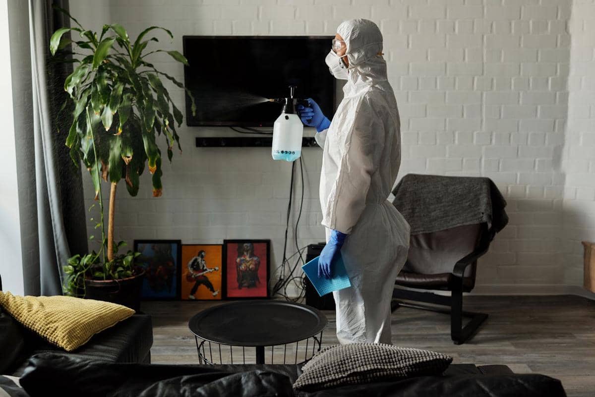 Ilustrasi membersihkan rumah 