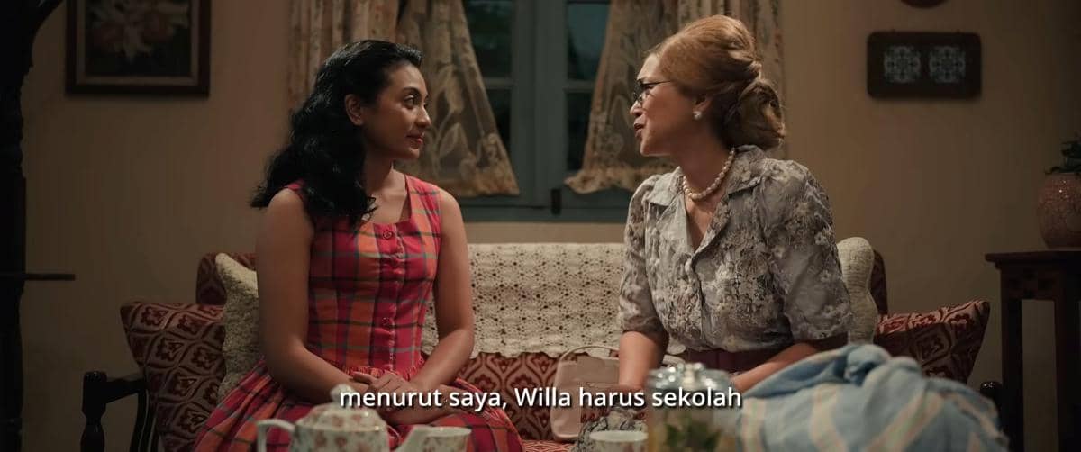 Na Willa yang selama ini hanya belajar bersama Mak, akhirnya bersekolah