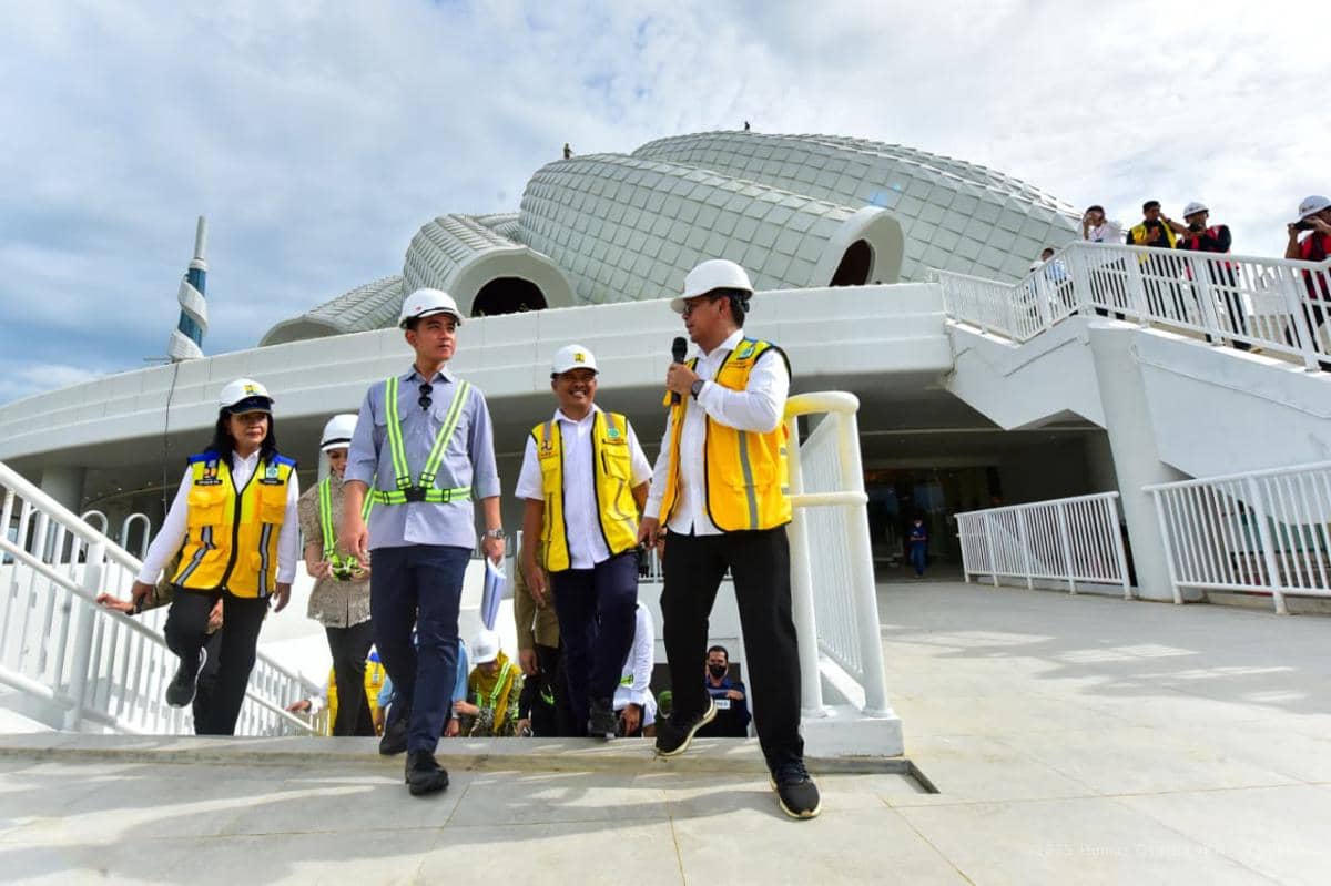 Wapers, Gibran Rakabuming lakukan kunjungan kerja ke IKN tinjau sejumlah proyek startegis. Foto Humas OIKN