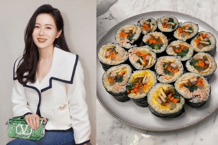 Son Ye Jin dan kimbap masakannya (instagram.com/yejinhand)