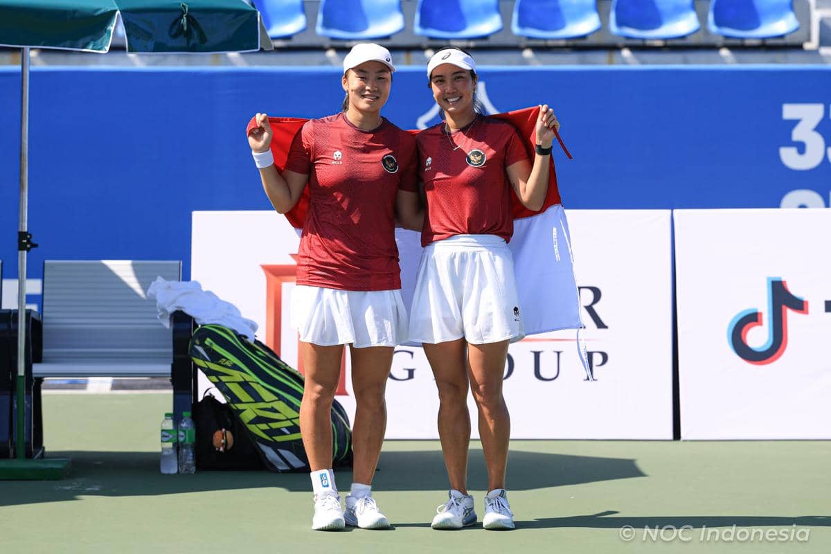 Aldila Sutjiadi dan Janice Tjen meraih emas di SEA Games 2025 Thailand 