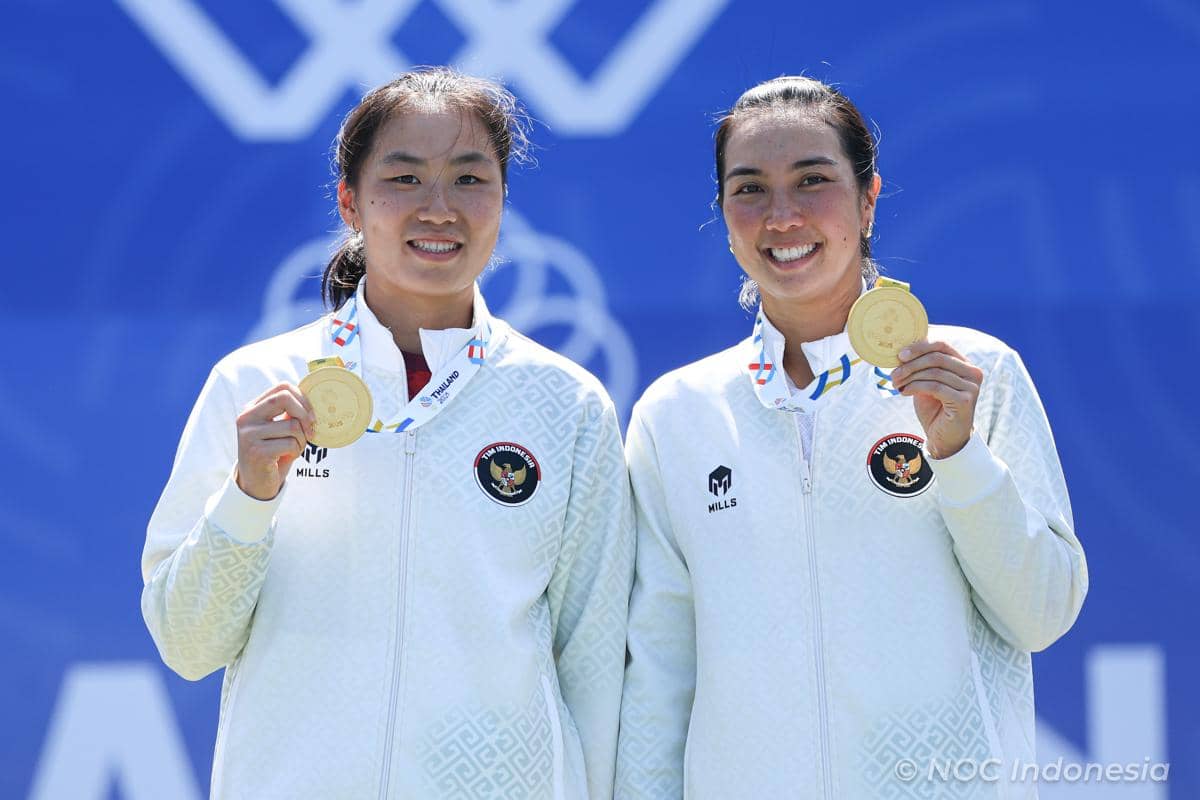 Aldila Sutjiadi dan Janice Tjen meraih emas di SEA Games 2025 Thailand