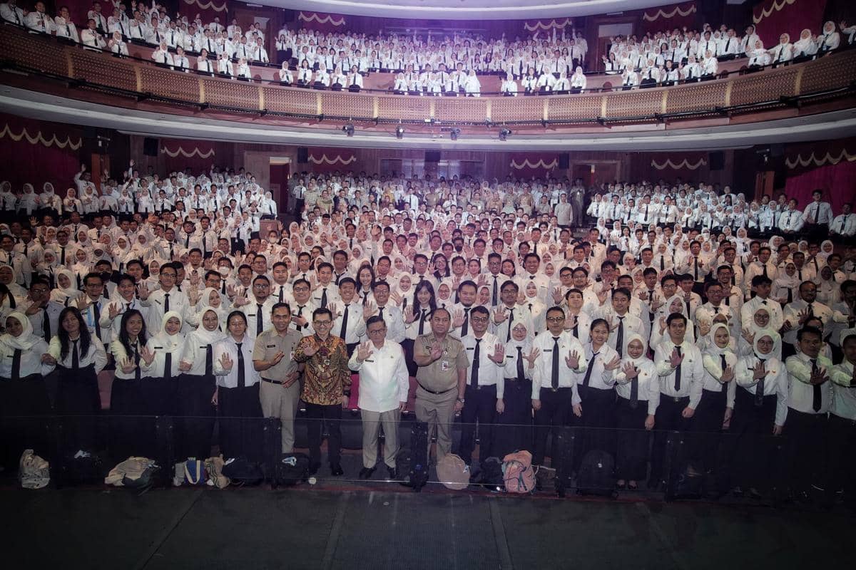 Gubernur DKI Jakarta Pramono Anung, hadiri kegiatan Leadership Talks dan Penutupan Pelatihan Dasar Calon Pegawai Negeri Sipil (Latsar CPNS) Tahun 2025 