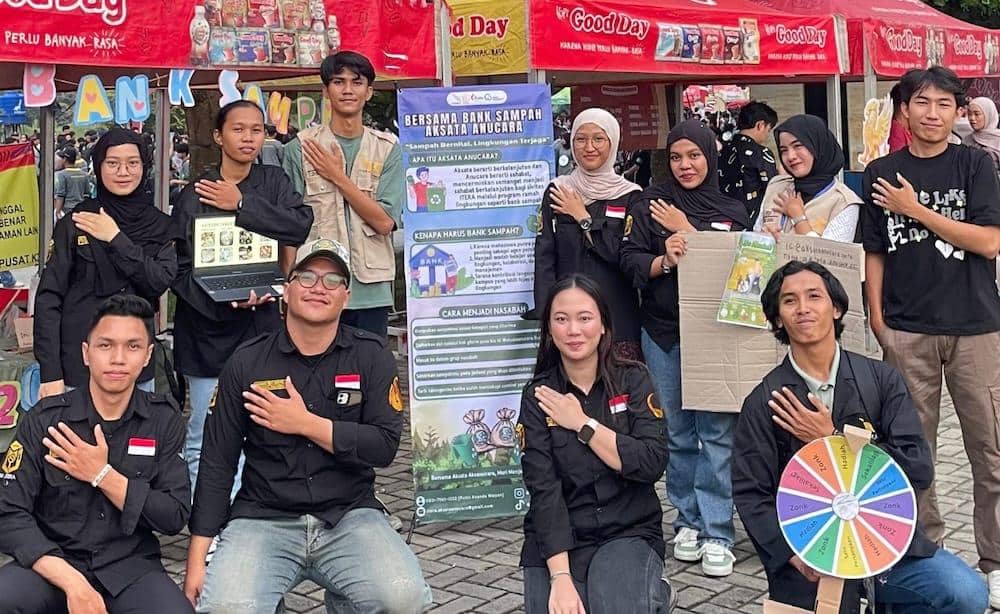 Bank Sampah Aksata Anucara diinisiasi oleh Kementerian Lingkungan Hidup Kampus (KLHK) Kabinet Keluarga Mahasiswa (KM) Itera