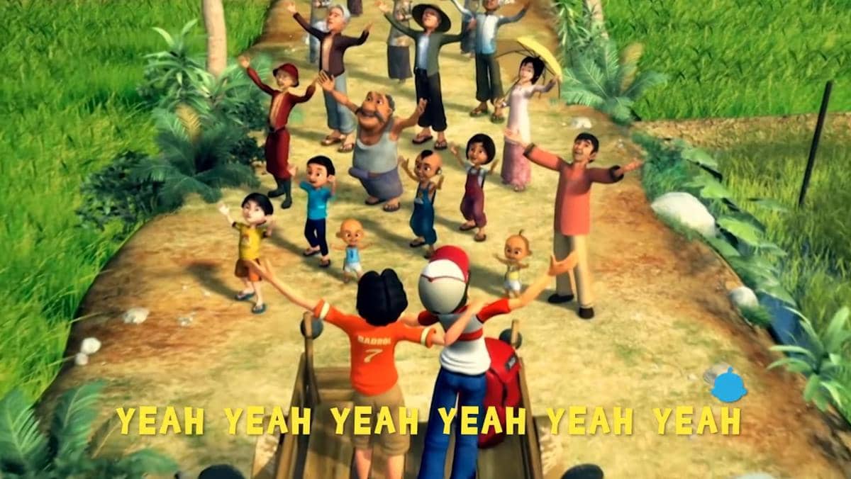 cuplikan video klip lagu "Damai"