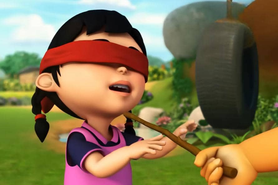 cuplikan episode saat Mei Mei dan Susanti menyanyikan "Aiya Cik Siti"