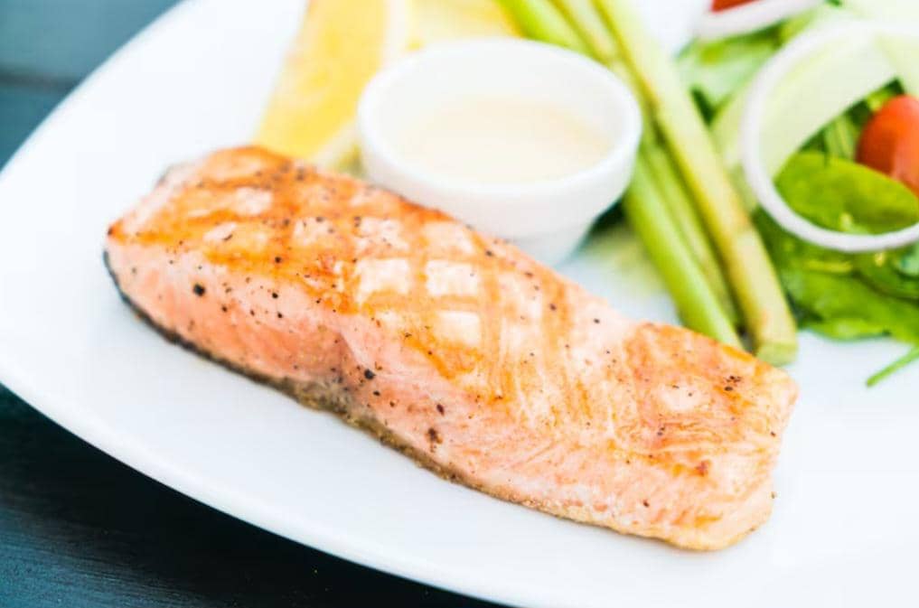 ilustrasi salmon teriyaki