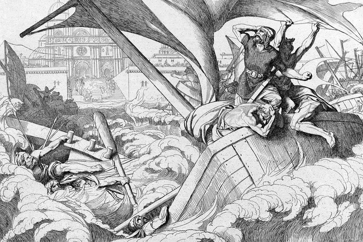 ilustrasi Perang Rus'–Bizantium dalam Pengepungan Konstantinopel 