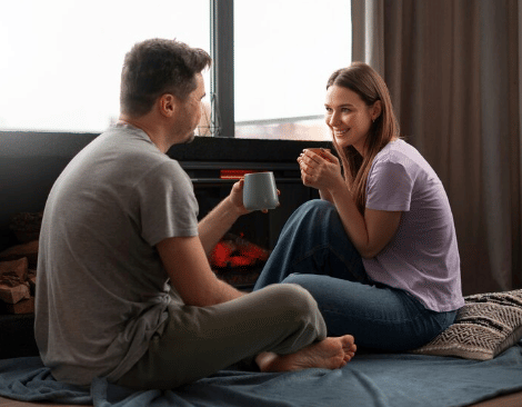 ilustrasi berdua dengan pasangan