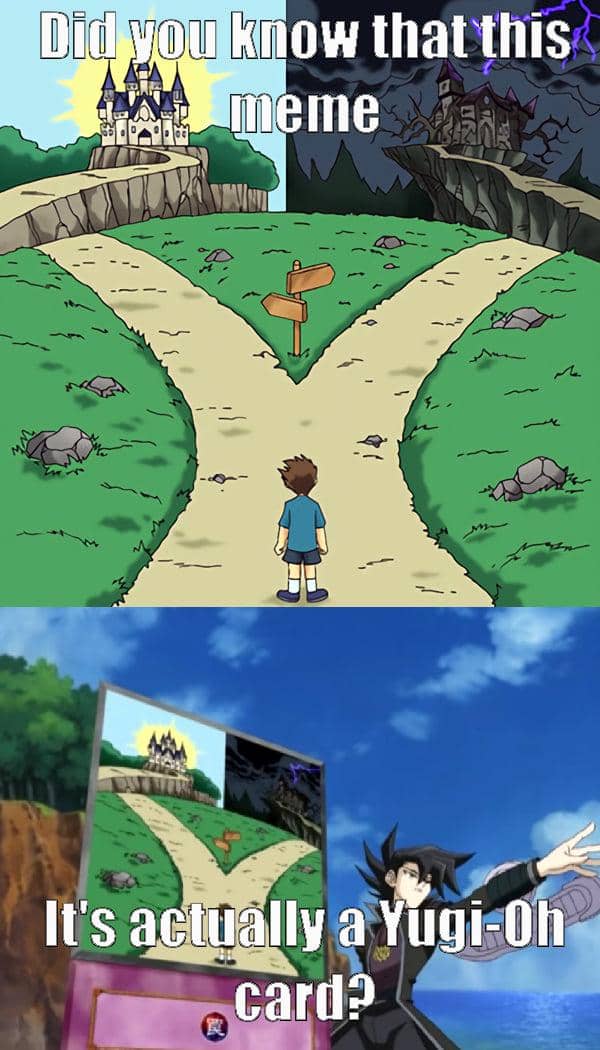 meme anime tentang permainan kartu