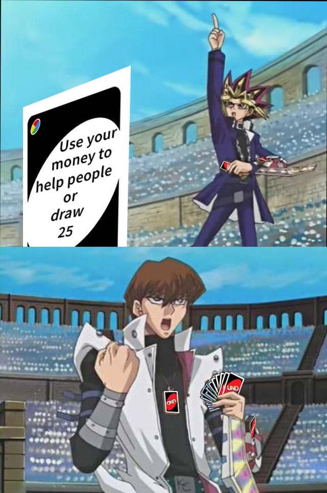 meme anime tentang permainan kartu