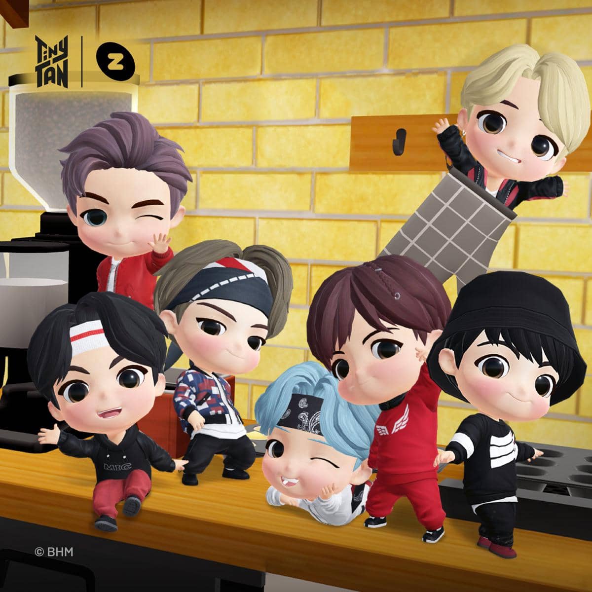 Potret TinyTAN karakter animasi BTS 