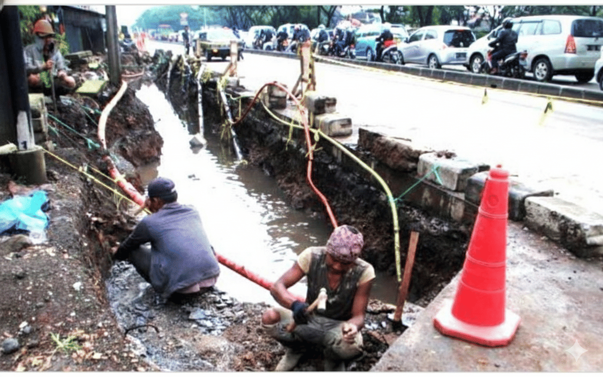 Sistem drainase yang buruk