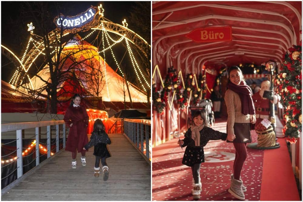 Shandy Aulia dan Claire nonton sirkus di Zurich.