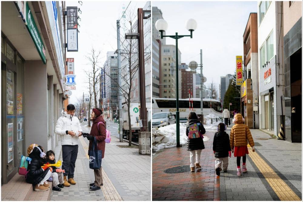 Surya Insomnia dan keluarga menikmati liburan di Sapporo.