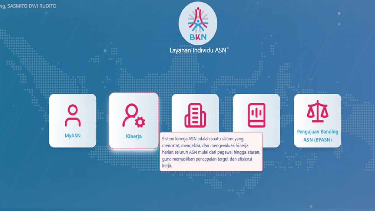 eKinerja, salah satu layanan ASN yang teinterograsi di ASN Digital