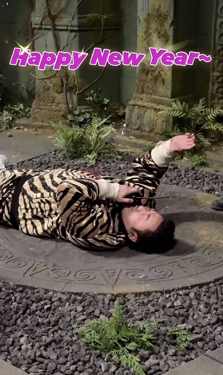 momen perayaan tahun baru artis Korea