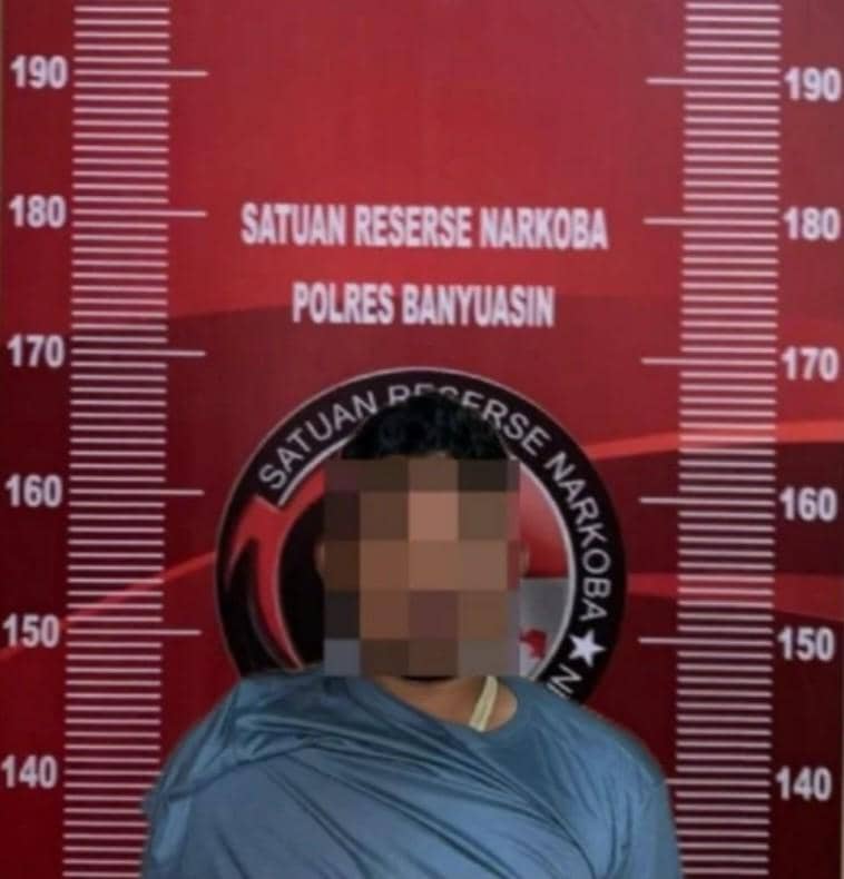 Pengedar dari Aceh yang ditangkap usai kecelakaan di Betung.