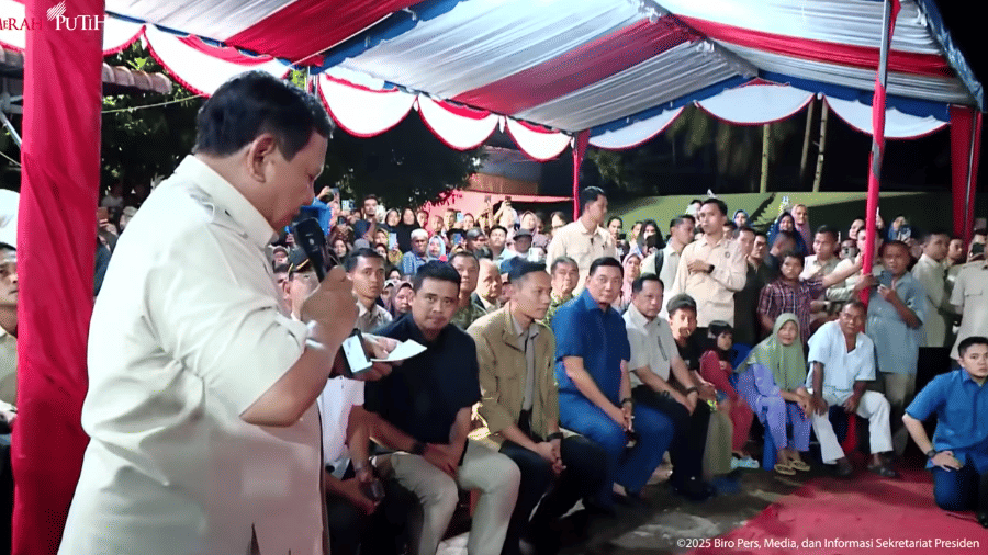 Prabowo di Tapanuli Selatan