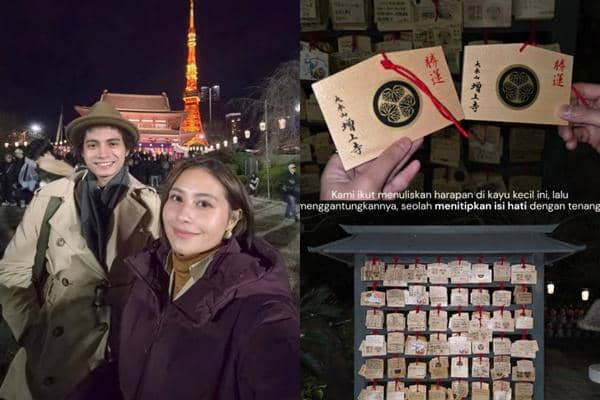 Prilly Latuconsina Tahun Baru 2026 di Kuil Zojoji Tokyo (instagram.com/prillylatuconsina96)