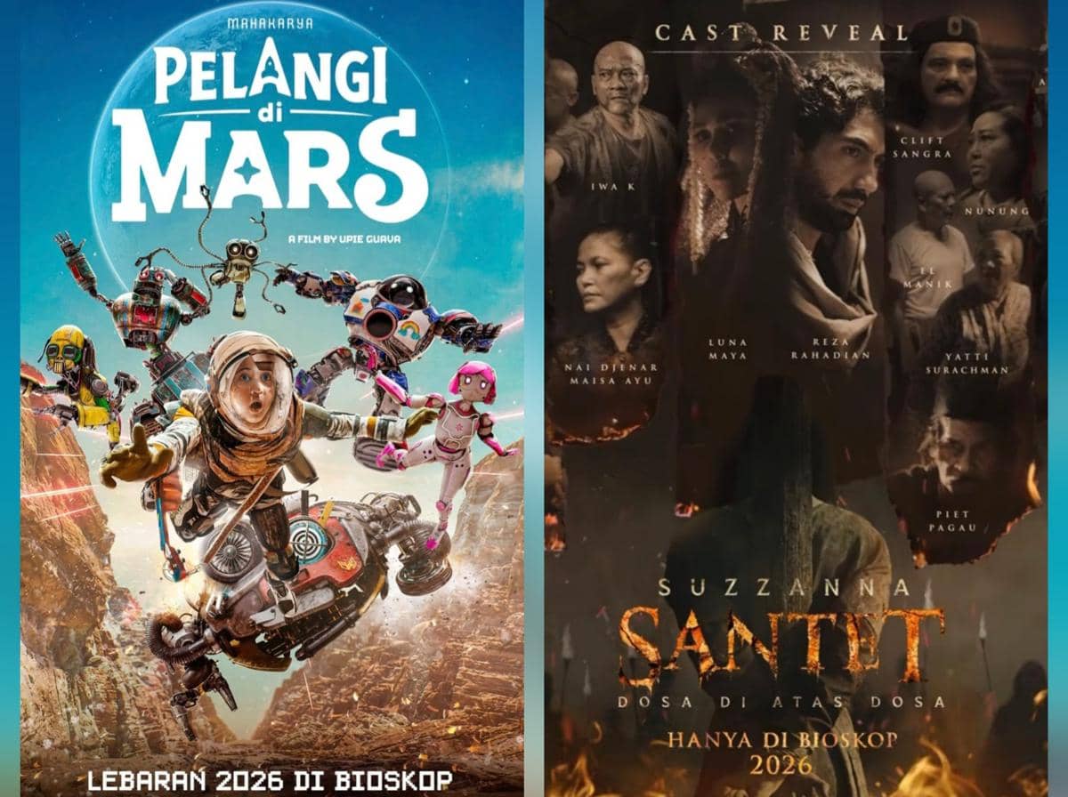 Poster film Pelangi di Mars dan Suzzanna: Santet Dosa di Atas Dosa