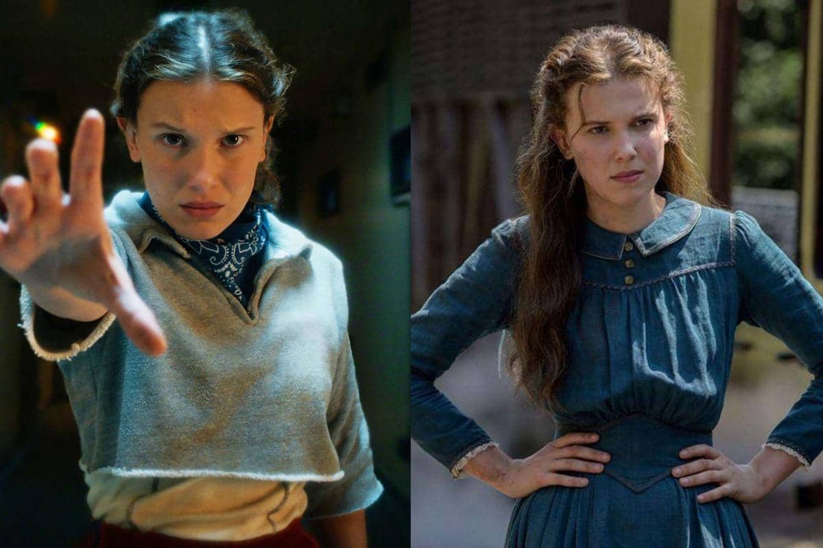 Millie Bobby Brown dalam serial Stranger Things dan film Enola Holmes