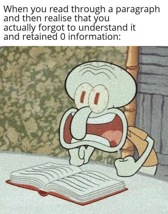 meme SpongeBob tentang buku