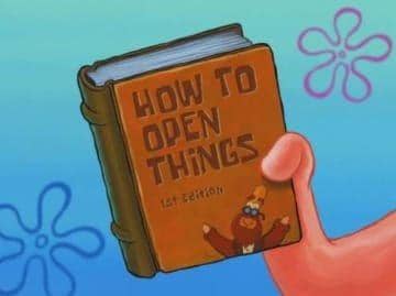 meme SpongeBob tentang buku